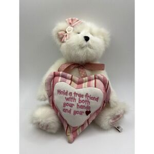 Boyds The Head Bean Collection Jennifer Plush Heart Friend Teddy Bear